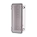 BC-ATP-112610, Plastic Enclosure, ABS Gray Body & PC Clear Cover, P Type for Molded Hinge & Stainless Steel Latch, W4.33 x L10.24 x D3.94" Size, IP67
