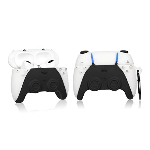 STSNano Sött fodral för AirPod Pro trendig cool design rolig kawaii roligt mode tecknad air Pods pro mjukt silikonfodral, unik 3D för flickor män pojkar kvinnor barn fodral för AirPods Pro (PS-konsol)