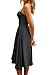 CHYRII Womens Black Dress Fashion Summer 2025 Sweetheart Neck Spaghetti Straps Corset A-Line Long Sundress Midi Dress S