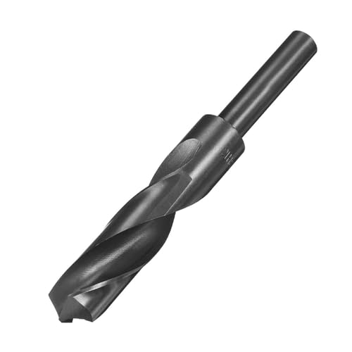 Image of TA-VIGOR 21mm Reduced Shank Drill Bit, 1/2 Inch Shank Blacksmith Drill Bit High-Speed Steel Twist Drill Bit HSS 9341 for Aluminium, Steel, Wood, Plastic, Black Oxide