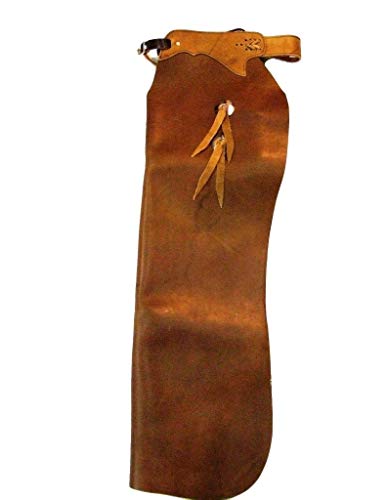 B Bar B Western Chaps Batwing Buckle Strap S Brown 05-05-0143