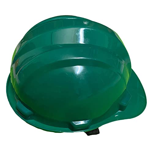 Image of LADWA Green Heavy Duty Superior Safety Helmet, ISI Marked Industrial Protective Hard Hat for Construction, Factory and Outdoor Work Safety (Pack of 1)