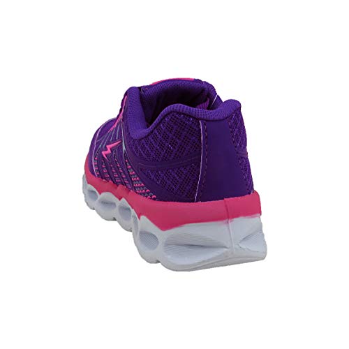 Tênis Infantil Feminino com Luzes de Led MP1717A - AS015 Cor:Roxo Uva-Pink;Tamanho:34