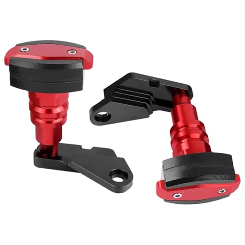 Protection chute moto pour vos sorties piste : curseurs de cadre CNC rouge GSXR1000