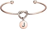 damas de honor de boda civil Esta pulsera con inicial viene en un paquete elegante y lista para regalar; elige tu inicial para tu pulsera personalizada
