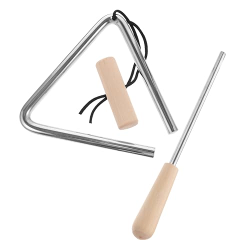 UPKOCH 打楽器 三角形 パーカッション 楽器 小型 子供用リズムスティック 鉄製 音楽教育用