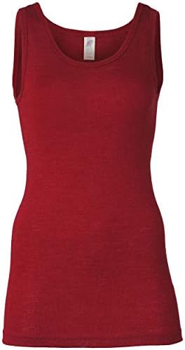 Engel Dames shirt met bandjes, wol zijde, maat 34-48, 3 kleuren (46/48, lichtgrijs melange), lichtgrijs, gemêleerd, 46-48
