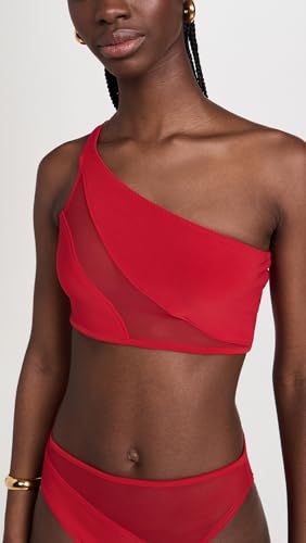 Norma Kamali Women's Snake Mesh Bra Bikini Top2