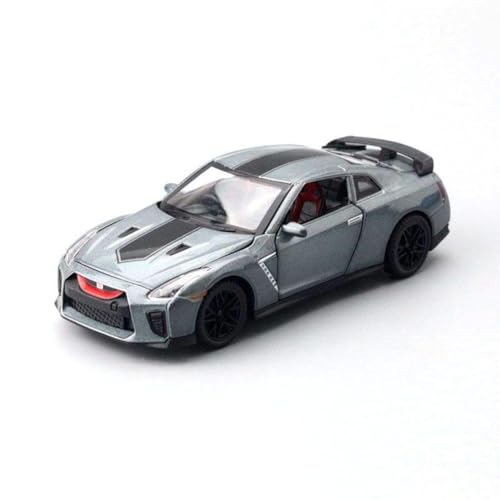 Image of Nissan GTR R35 Diecast Model Car - Premium Metal Toy Supercar with Pull Back Action, Opening Doors & Realistic Detailing | Scale Model Car [Color As Per Stock]
