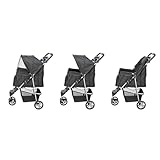 TRIXIE Buggy für Hunde, 47 × 100 × 80 CM, 4,6 kg - extra leicht, schwarz, bis 11 kg belastbar - 28958