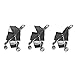 TRIXIE Buggy für Hunde, 47 × 100 × 80 CM, 4,6 kg - extra leicht, schwarz, bis 11 kg belastbar - 28958