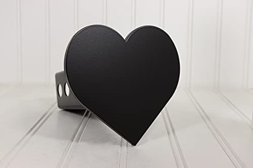 Matte Black Heart Hitch Cover, 2" #TOP18