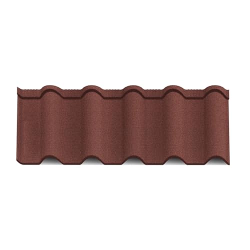 Tejas metálicas con acabado asfáltico, paneles metálicos de aluminio para techos, paneles corrugados aislantes para techos de casas, villas y garajes (52,7' x 16,5')(K)