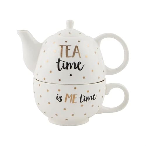 Tea Time Tea For One Teapot Teacup Set