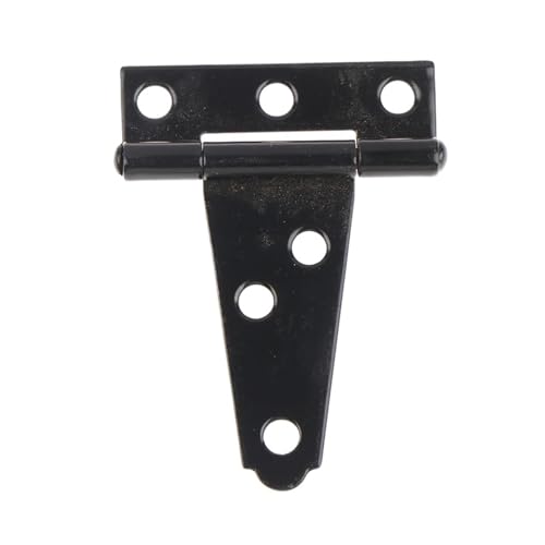 Black Paint T Shape Triangle Hinge Cabinet Shed Wooden Door Gate Hinges Hardware(A1)