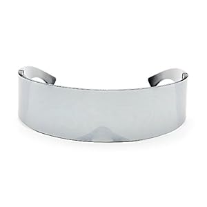 In Touch With Style Futuristic Shield Sunglasses Monoblock Cyclops 100% UV400