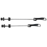Sunrise Bike Quick Release Lightest Steel Black Skewers for Road Bike