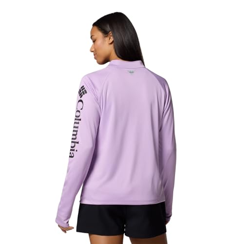Columbia Tidal camiseta de mujer con cremallera corta contra el sudor 2