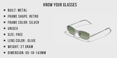 Image of SAM AND MARSHALL BENEDICT Sunglasses I 400UV Protection I Rectangular Sunglass I Men & Women