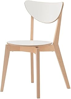 XINHXHE Silla - - Sillón nórdico Moderno Minimalista de Madera Maciza, Sala de Estar, Dormitorio, cafetería, Silla para computadora (tamaño 470 x 500 x 810 mm) Silla