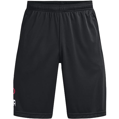 Under Armour Pantaloncini da Uomo UA Tech Wordmark Graphic, Nero, S
