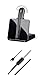 Plantronics CS540 Kabelloses DECT-Headset mit APS-11- Einohr (Mono), veränderbar (3 Tragevarianten) - Anschluss an Tischtelefon - Mikrofon mit Geräuschunterdrückung, Schwarz immagine