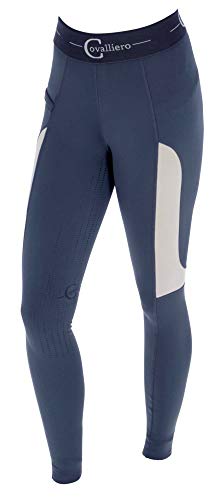 Collant de course enfant Covalliero Lia bleu fumé 8-9 ans pantalon équitation souple