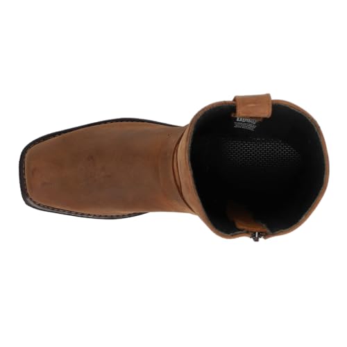 Dingo Boots Mens Rev Up Square Toe Motorcycle Casual Boots Ankle - Brown - Size 13 EW_M4