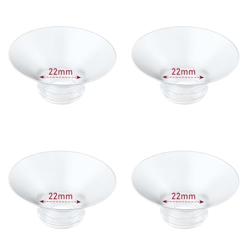 Image of IVARONAL Flange Insert 4PCS 22mm Compatible with Momcozy M9/M6/M5/S12 Pro/V1 Pro/V2 pro, Spectra/Medela/Elvie/NCVI/TSRETE/eufy/Lansinoh/Paruu/MomMed Breast Pump 24mm Shields/Flanges (4pcs-22mm)