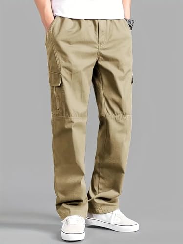 Image of Lymio Cargo for Men || Cotton Cargo Pant || Drawstring Waist Pant (Also Available in Plus Sizes) (117-120)