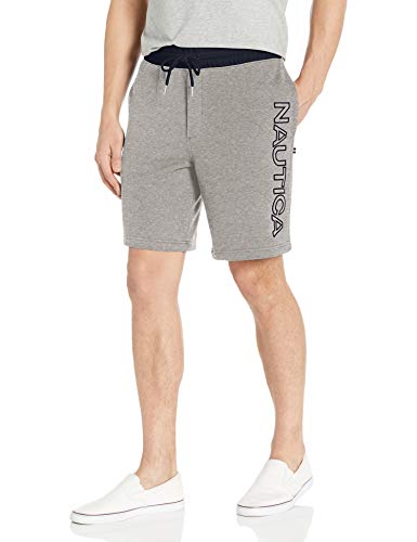 Nautica Men's Fleece Knit Logo Shorts