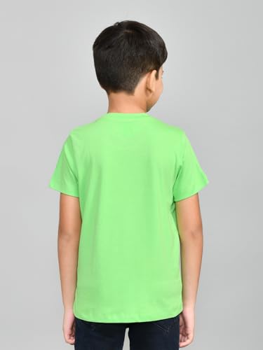 Image of Lux Cozi Printed Round Neck Half Sleeve Cotton T-Shirt for Boys | Prints May Vary |