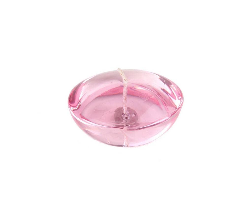 CFZ-107-0 3 in. Clear Gel Floating Candles, Light Rose - 6Piece per Box