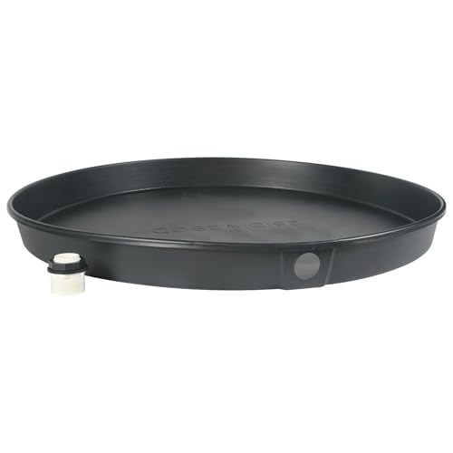 Camco 11400 Water Heater Drain Pan With Fitting, Plastic, 26 x 2.5 In. - Quantity 1