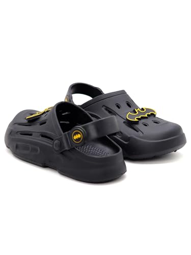 Image of SVAAR Batman Men's Sturdy Clogs with Authentic Batman Charms and Adjustable Back Strap