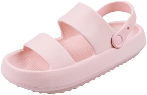 Sandals Women Cloud Slides Pillow Slippers Platform Foam Sandal with Strap  Comfy Recovery Summer Pool Shower Shoes, Pink, 7: Buy Online at Best Price  in UAE - Amazon.ae