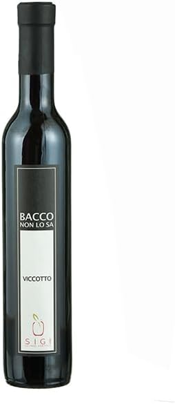 SIGI Azienda Agricola "BACCO NON LO SA" VICCOTTO (sweet wine tipically from the Marche region) | 100% Artisanal and Natural | Handmade and Made in Italy | Bottle 50cl.