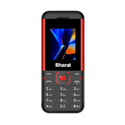 Image of (Refurbished) JioBharat K1 Karbonn 4G Keypad Phone with JioCinema, JioSaavn, JioPay (UPI), Long Lasting Battery, LED Torch, Digital Camera | BlackRed | Locked for JioNetwork