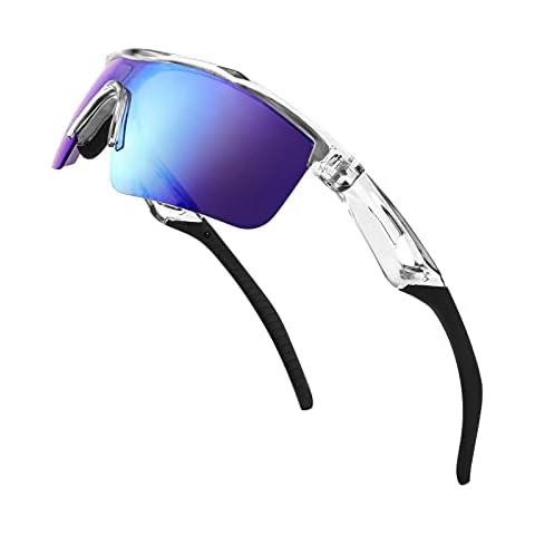 FEISEDY Kids Sports Polarized Sunglasses TR90 Flexible Frame UV Protection Cycling Cricket Sunglasses for Boys Girls Age 5-12 B2454 Cover