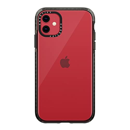 Casetify Impact Slim & Shock-Absorbent Iphone 11 Case - Black Clear, Wireless Charging Compatible #TOP7