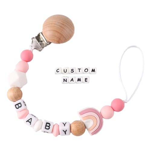 Personalized Pacifier Clip Customized Pacifier Clip with Custom Name Custom Pacifier Clip Holder with Name