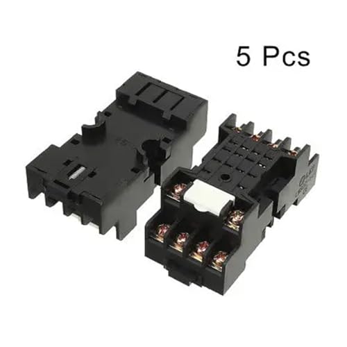 Support de relais de puissance 14 broches compact 27mm à double mode de fixation panneau x5