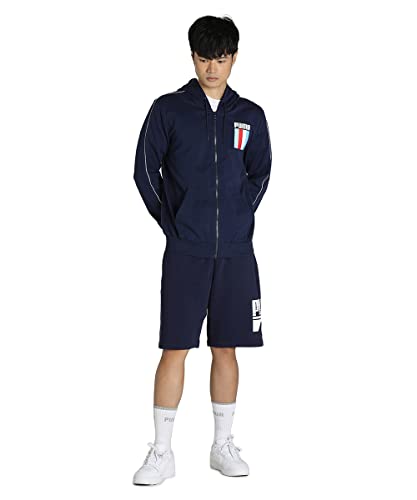 Image of Puma Men Cotton Blend Standard Length Jacket