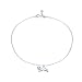 Produktbild Bijoux Blu Meerjungfrauen-Armband für Fußgelenk, Sterling-Silber 925, Meerjungfrauen-Design, Blau