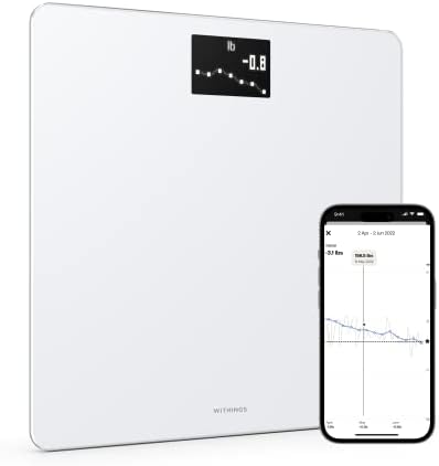 Withings Body - Digital Wi-Fi Smart Scale with Automatic Smartphone App Sync, BMI, Multi-User Friendly, with Pregnancy Tracker & Baby Mode