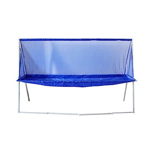 RENLXFI Foldable Table Tennis Ball Catch Net, Indoor Ping Pong Practice Net for Ball Shooters Multi-Ball Drills or Serve Training, Easy to Install