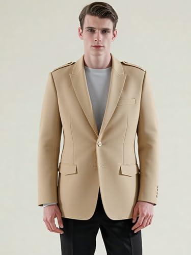 ORBITRAY Mens Blazer Sport Jacket Slim Fit Jackets for Men Formal Business Blazer Wedding Groom Prom Dinner Party OB023