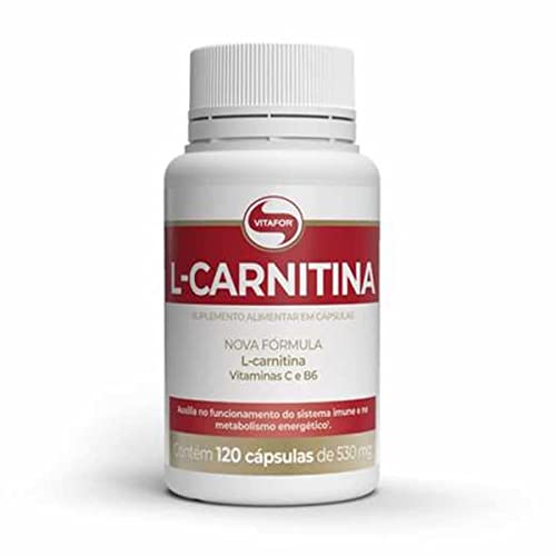 L-Carnitina - 120 Cápsulas, Vitafor, Branco, 120 Cápsulas