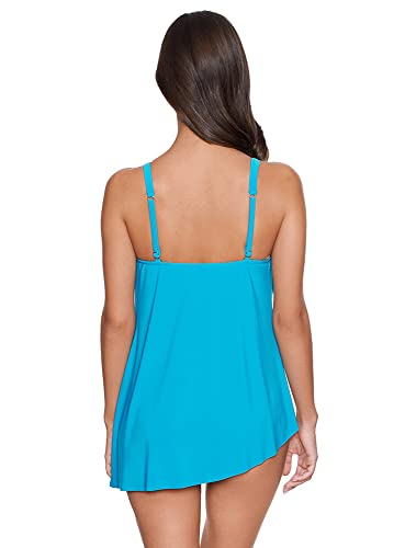 MagicSuit Women's Plus Size Swimwear Solid Winnie Cowl Neck Underwire Tankini Top3
