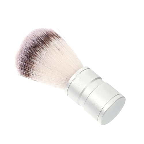 IWOWHERO Men's Beard Shaving Brush Nylon Zinc Alloy Face Cleaner Shaving Brush for Men Gentle Exfoliating Tool